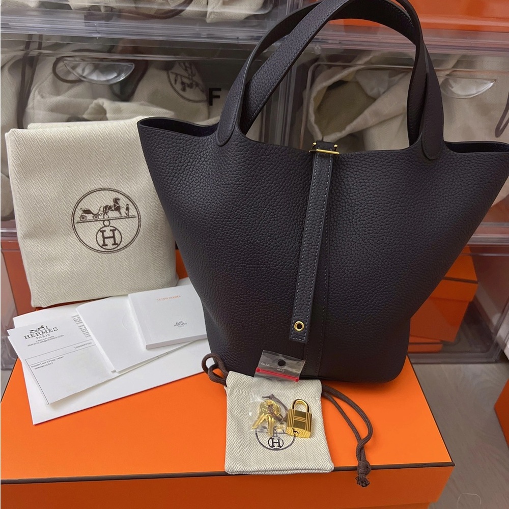 BNIB Hermes Picotin 22 ghw Caban